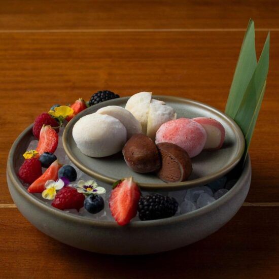 Fresh Fruit with Iced Mochi